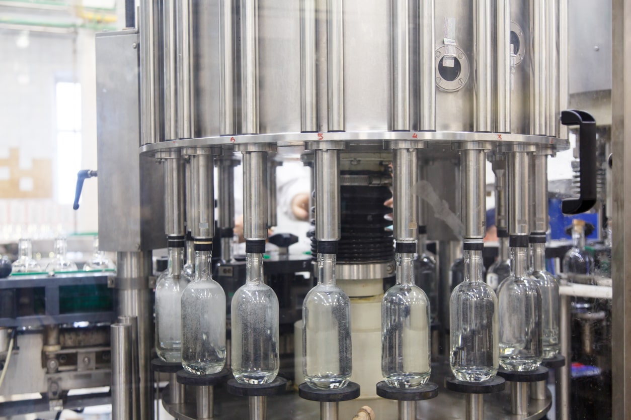 steps in gin bottling